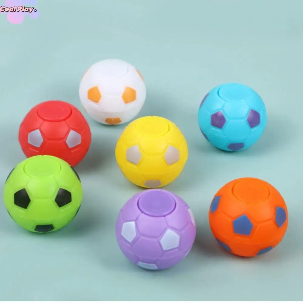 10PCS Pinata Füllstoff Mini Fußball Fidget Spinner Gefälligkeiten Lustige Fußball Spielzeug 4CM Farbe Springen Hüpfbälle fußball Party