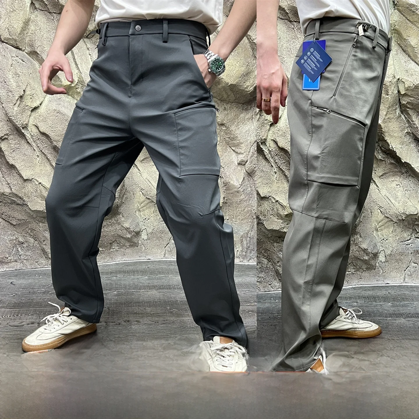 

Уличные брюки из софтэла серии PT, 3D пошив, устойчивые к царапинам ветрозащитные повседневные брюки для мужчин, повседневные деловые брюки