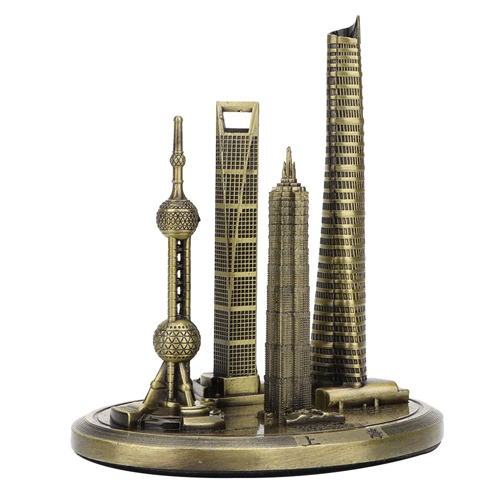 

Shanghai Building Collection Model Oriental Pearl Tower Global Financial Center Souvenir Home Desktop Ornament