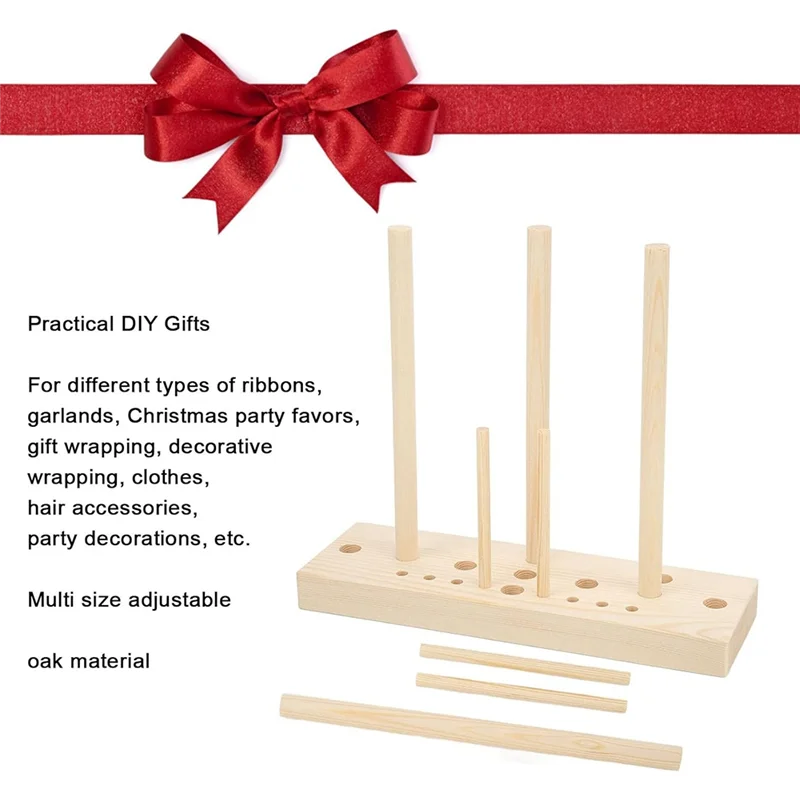 【Hot Selling】Bows Ribbon Making Tool Bow Wooden Maker Board Sticks Kit For Bows DIY Crafts