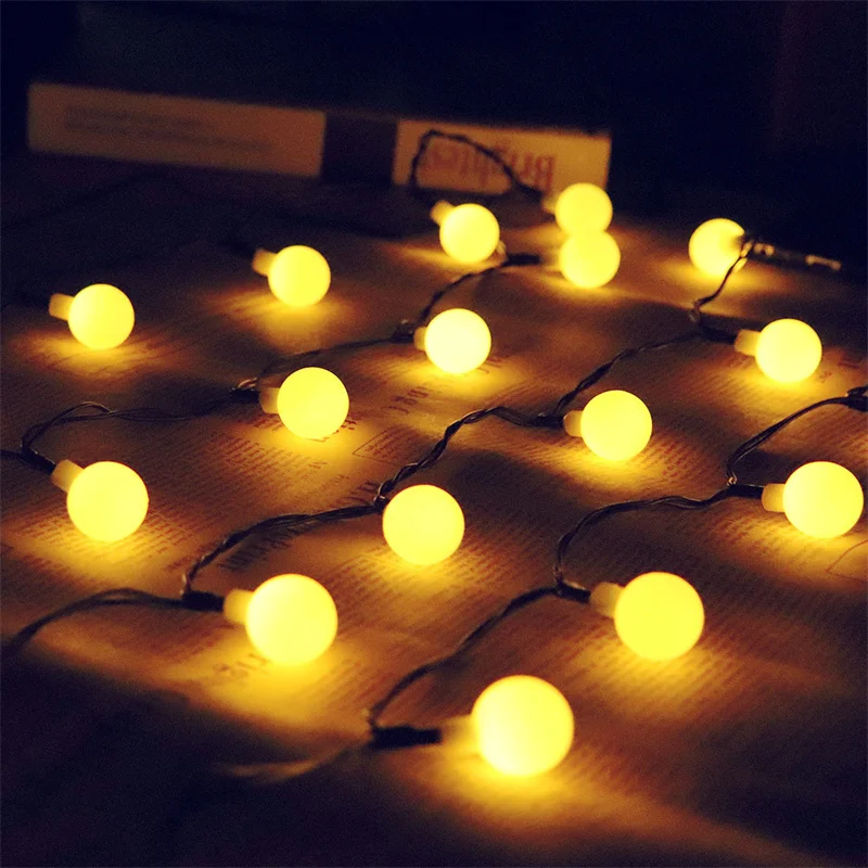 1Pack Solar String Light Garden Solar Globe Fairy Lights 8 Modes Waterproof For Garden Christmas Outdoor Wedding Decor Lights