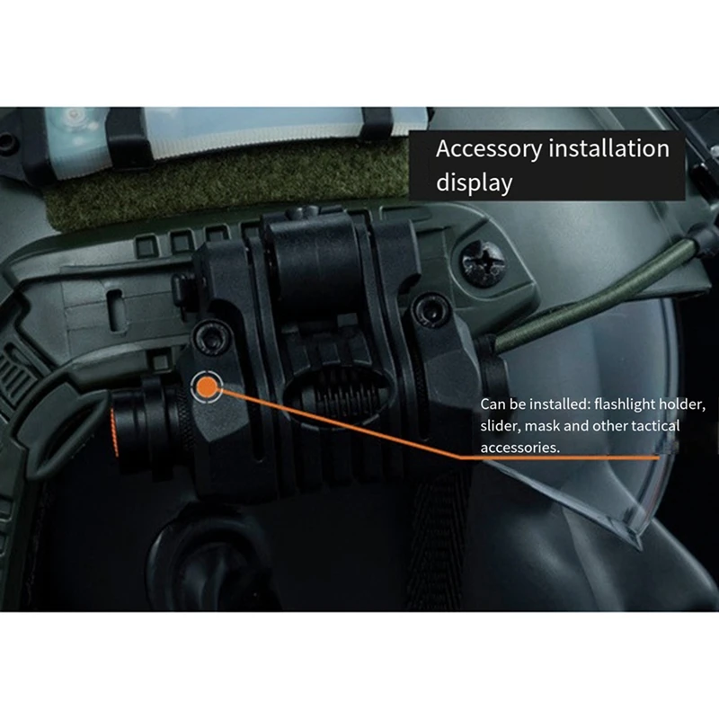 For FAST Helmet Rail Accessories Multifunctional DIY For CS Protective Gear Arc Portable Helmet Rail Accessories