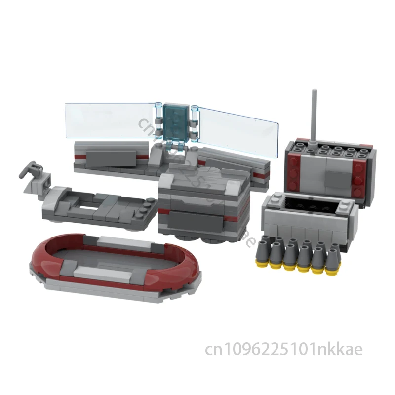 226Pcs MOC Space Wars Base Accessories Crate Carts Command Stations Building Blocks Model DIY Bricks Toys for Kids Birthday Gift