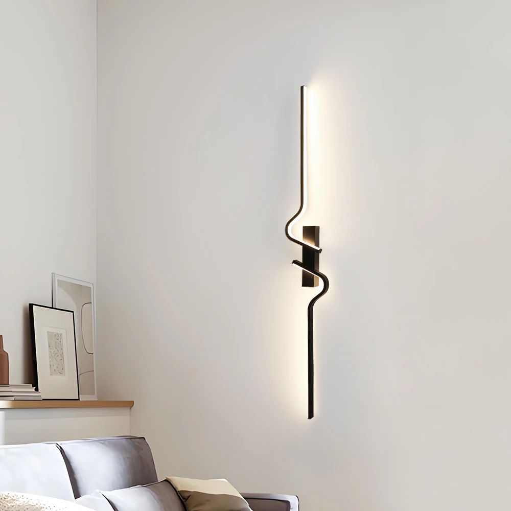 الحديثة LED درج الجدار ضوء Led السرير الجدار مصباح لغرفة المعيشة غرفة نوم الدرج التلفزيون خلفية الحد الأدنى أضواء الجدار الداخلي