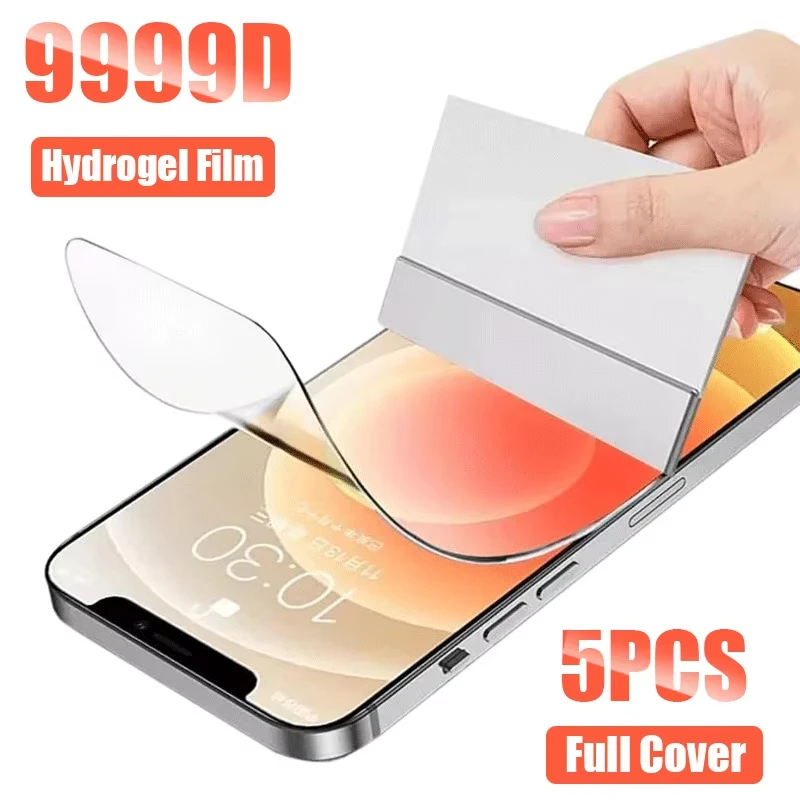 1-5Pcs Full Cover Hydrogel Film For OPPO 5K 5Z 8Lite 5Lite Find X F9 F19 F11 Reno 9 8 7 6 5 Pro 7SE Screen Protector Hot sale