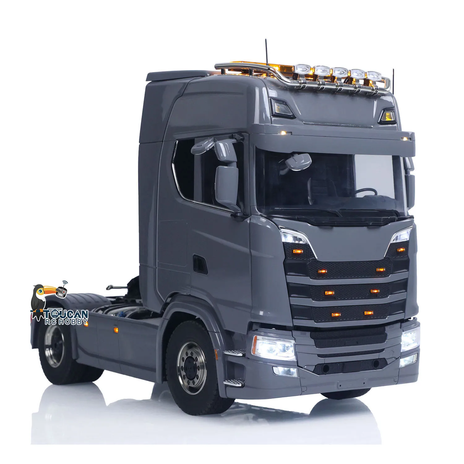 

1/14 4x4 RC Tractor Truck Metal Chassis Fifth Wheel 3-speed Transmission with Transfer Case 4x2 Remote Control Lorry Model