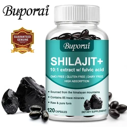 Shilajit Capsules - High in Trace Minerals & Fulvic Acid - for Energy, Muscle Strength & Immunity, Improve Athletic Performance