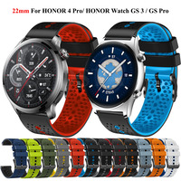 New 22mm Silicone Strap For HONOR Watch 4 Pro Magic Watch2 46mm Wristband Sport Bracelet For HONOR Watch GS 3/GS Pro Smart Watch