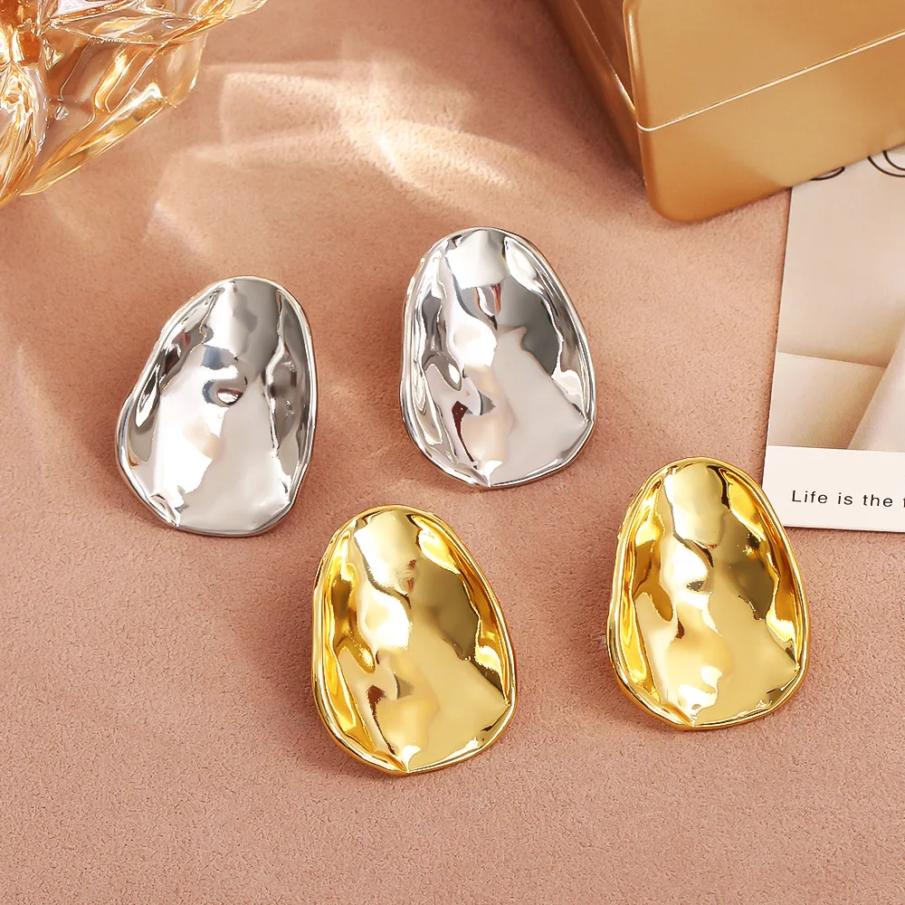 

Fashionable and exquisite irregular geometric metal cold style earrings geometric personalized earrings temperament earrings