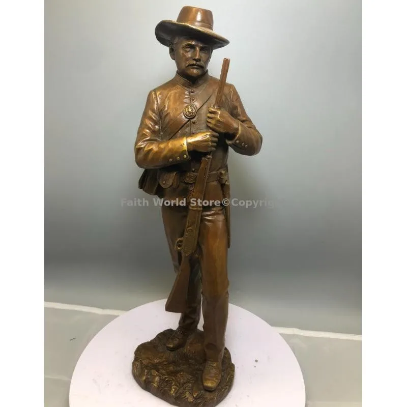 TOP collection France classic Novel Character figure French Musketeer bronze sculpture statue home decoration 36cm large A3