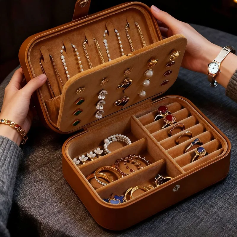 For Multifunctional Jewelry Box, Retro Gold Jewelry, Portable Jewelry Special Storage Box
