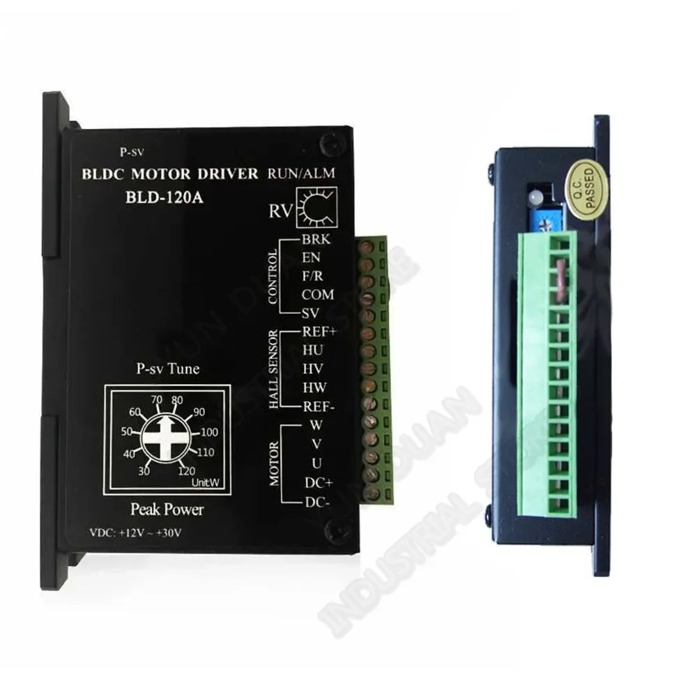 Brushless Motor Controller 3PH12V 24V BLDC Driver Hall Drive 8A Controller Adjustable Speed PWM for 80-120 W Brushless Motor