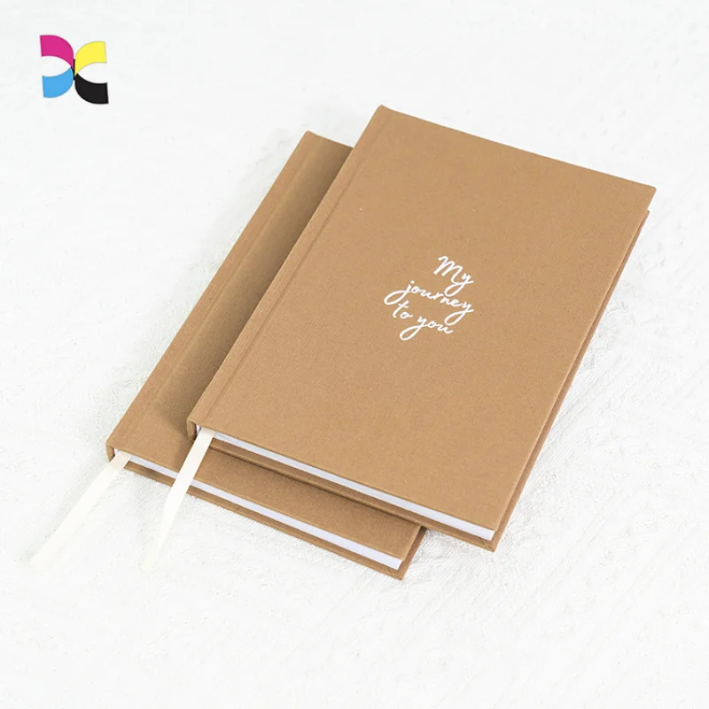 custom.Custom Linen Hardcover Cloth Journal Notebook Offset Printing Customizable Cardboard and Art Paper Writing