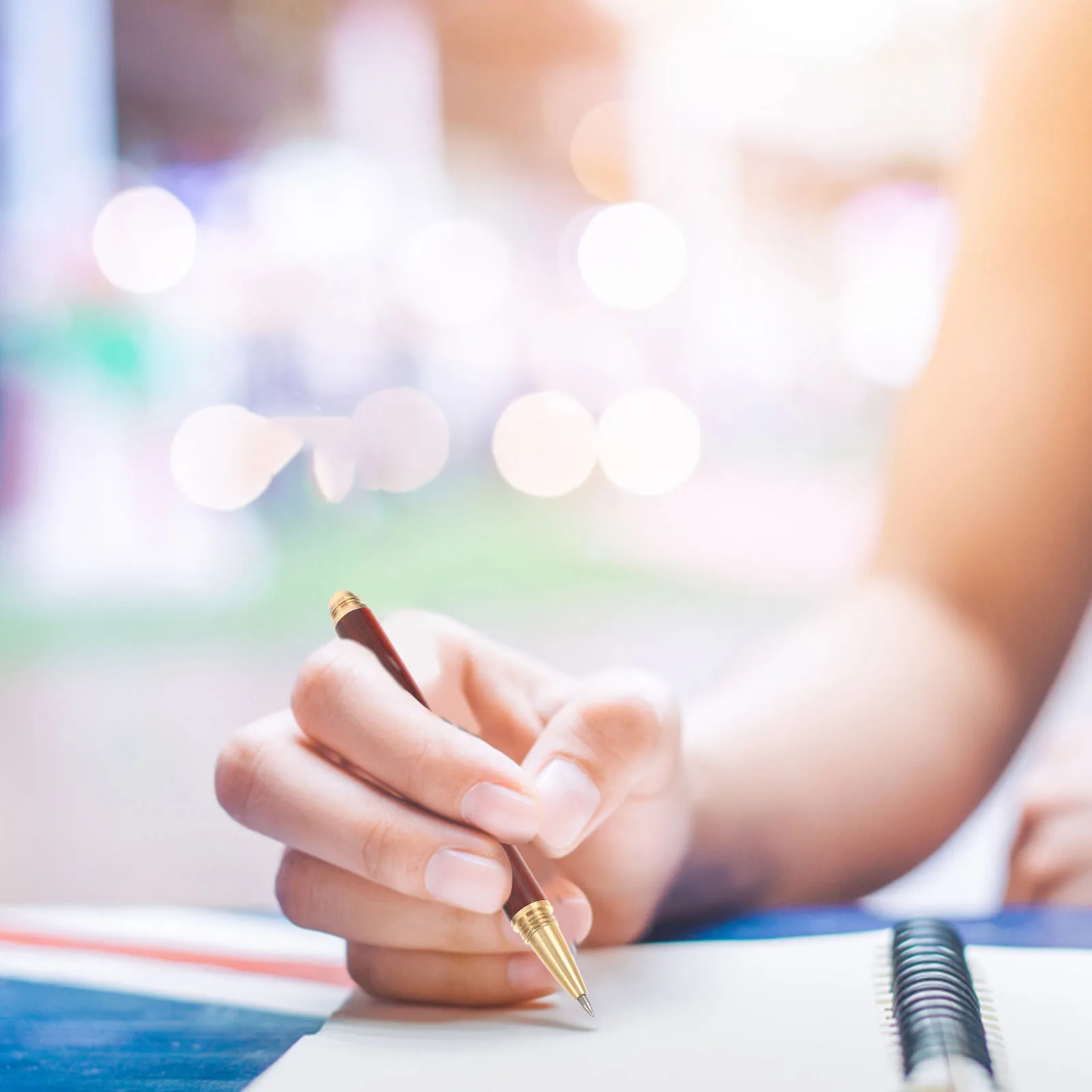 

3pcs Wooden Sign Pens Set Fine Tip Gel Pens For Students Office School Home Smooth Writing Cartoon Stationery Gift Pen