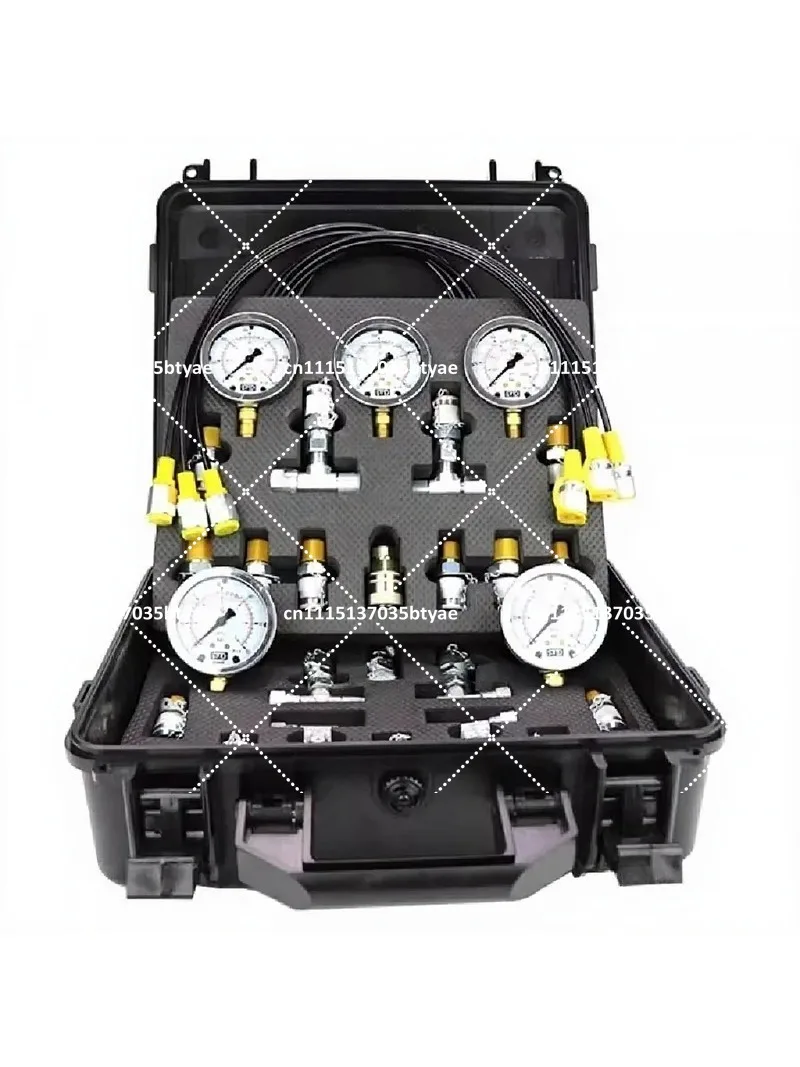 Hydraulic Oil Pressure Gauge High Precision Pressure Detector Box Pilot Pump Combination Instrument