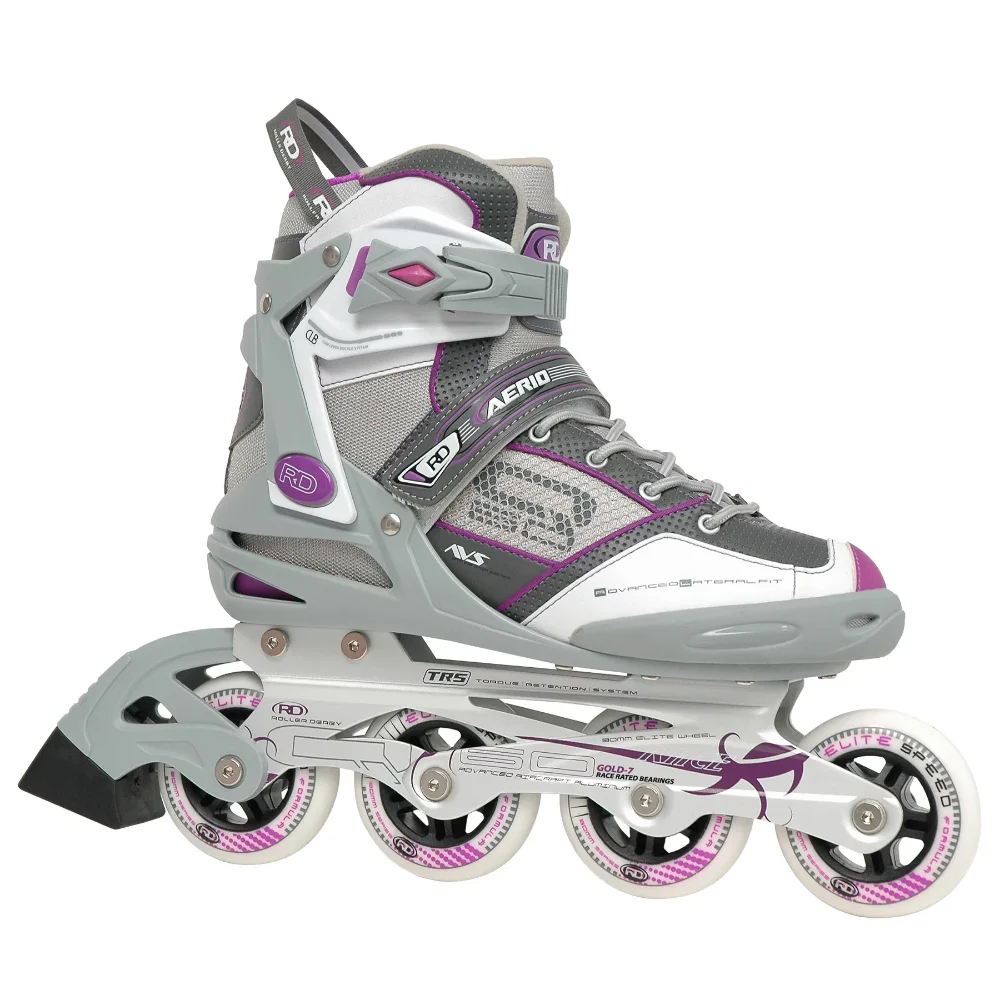 AERIO Q-60 Women's Inline Skates,Aluminum Tri-Coil Frames.