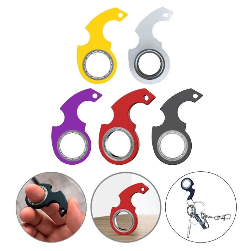 Ring Spinner Toy for Car Flipping Toy Keychain Spinning Spinner