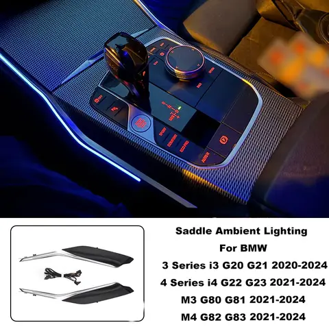 11 Colors Ambient Lighting For BMW 3 Series G20 G22 M3 M4 G80 G82 Interior Decorative Moulding Strips