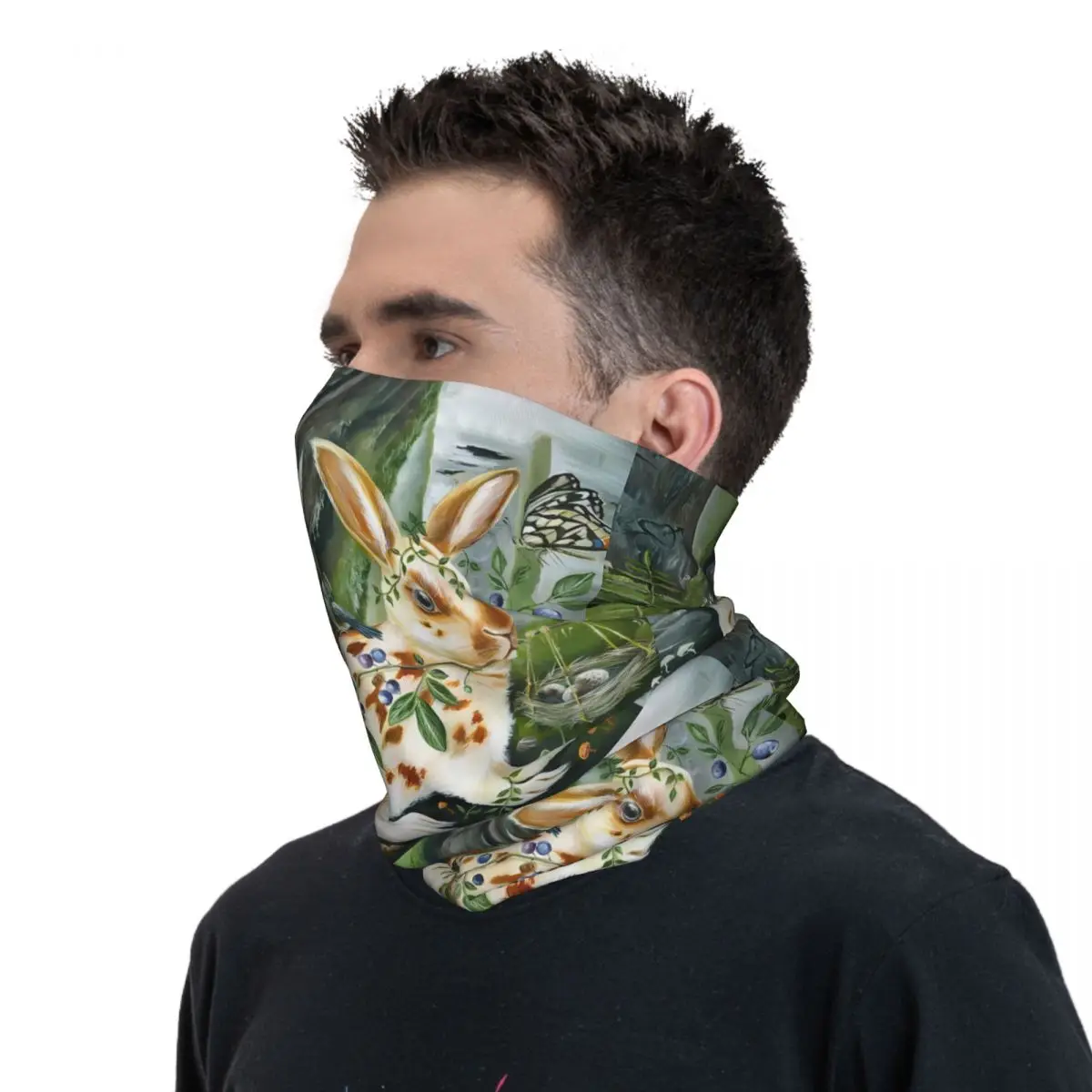 Konijn Sjaal Halsdoek Hals Mondmasker Polyester