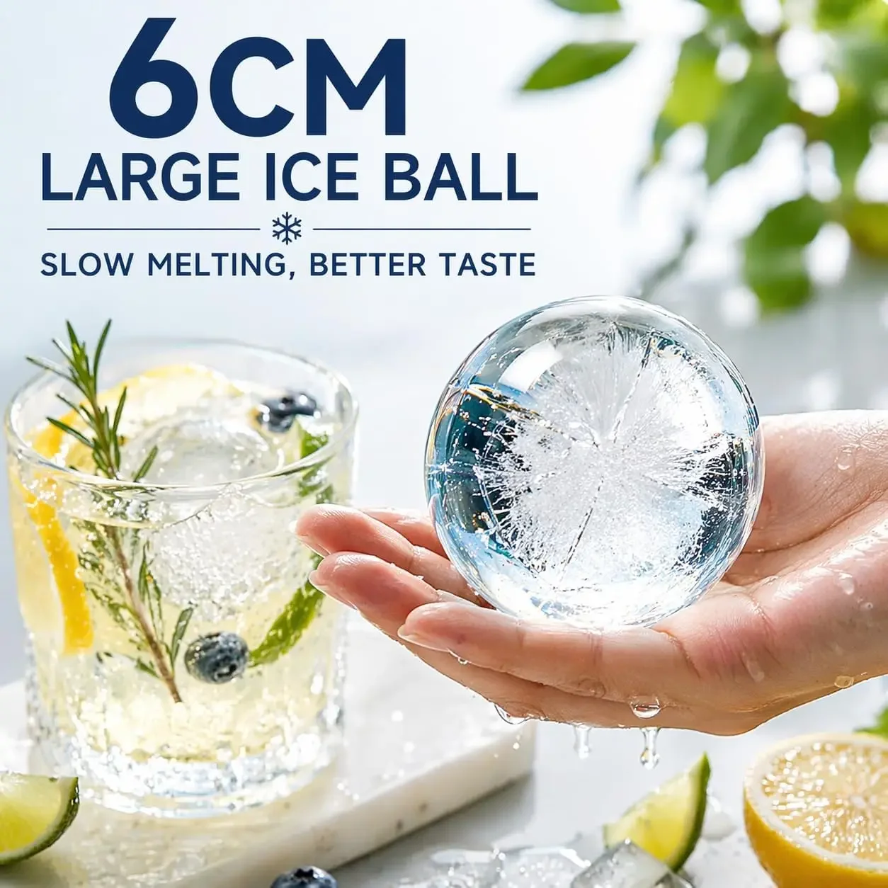 2-in-1 Silicone Foldable Ice Ball Maker Cup Reusable Portable Collapsible Ice Sphere Mold with Straw Lid for Coffee Juice Drinks