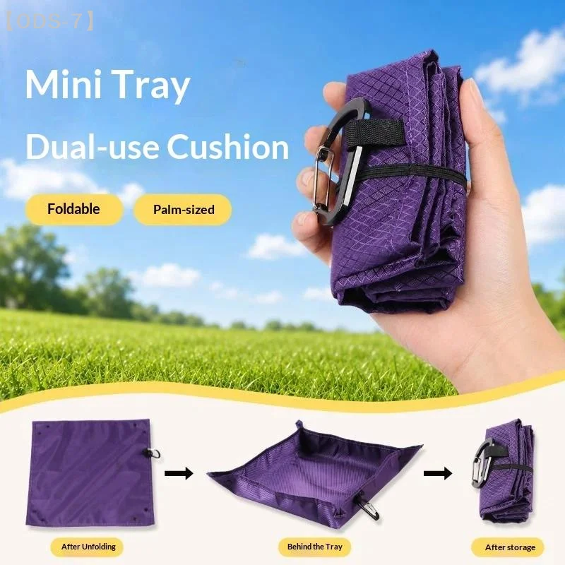 【ODS-7】Folding Seat Cushion Outdoor Portable Ultra Light Small Moisture Proof Pad For Camping Music Festival Pocket Storage【WO】