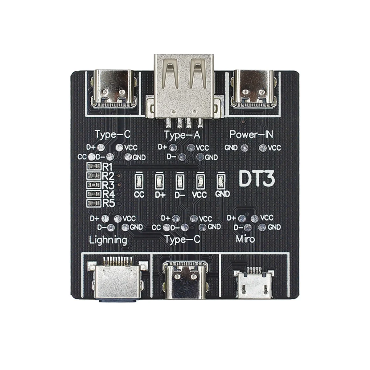 A22I USB Data Cable On-Off Detection Board for Micro-Type Type-C Port DT3 USB Cable Tester Fast Detection Light Weight