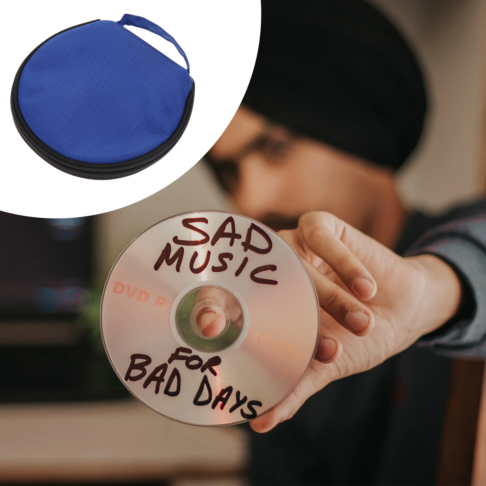 Torba na płyty CD o pojemności 20 Etui na płyty CD Etui do przechowywania DVD Muzyka Portfele na zamek błyskawiczny Torby na zamek błyskawiczny