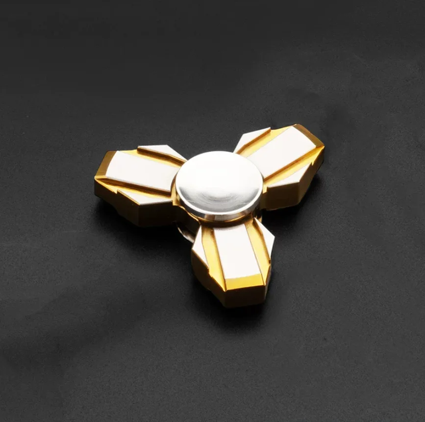 EDC All Steel Precision Metal Fidget Spinner EDC Toy, Creative Office Stress Relief Fidget Gadget