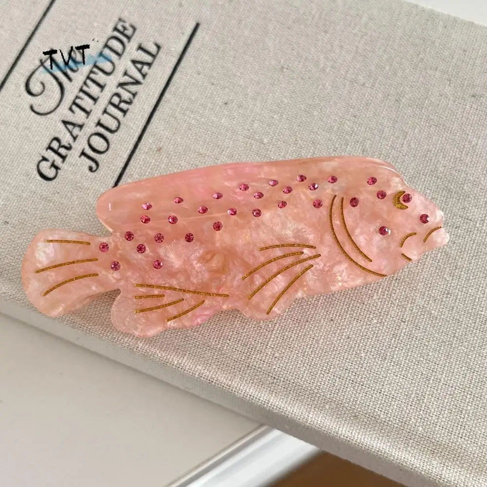 

Sweet Ocean Animal Hair Clip Acetic Acid Korean Style Crab Fish Hair Claw High Ponytail Clip Beach Headwear Geometry Shark Clip