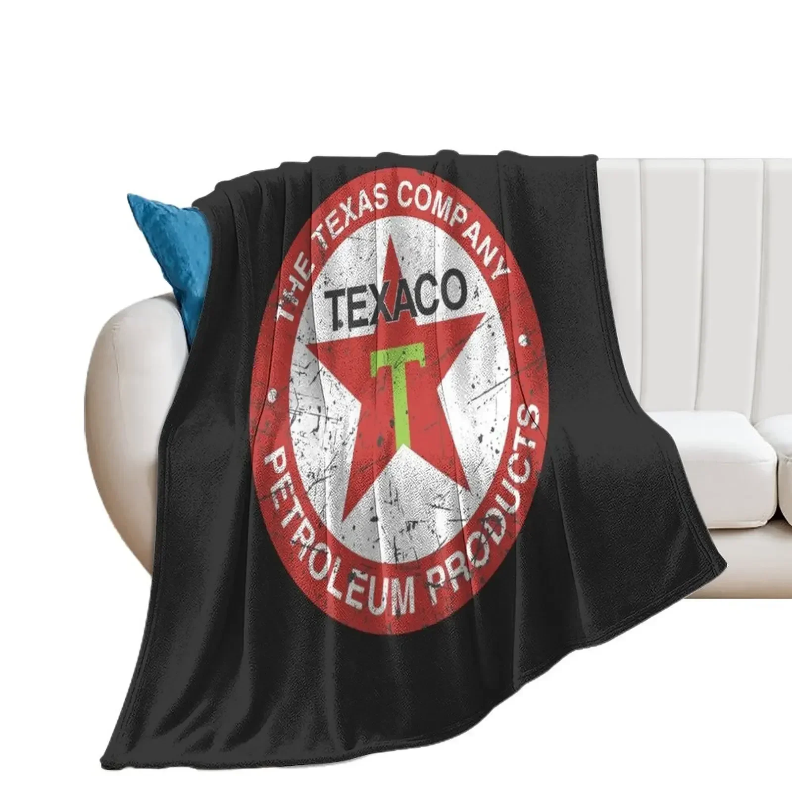 Texaco Oil Company Vintage Classic Throw Blanket Thin anime Plaid on the sofa Blankets