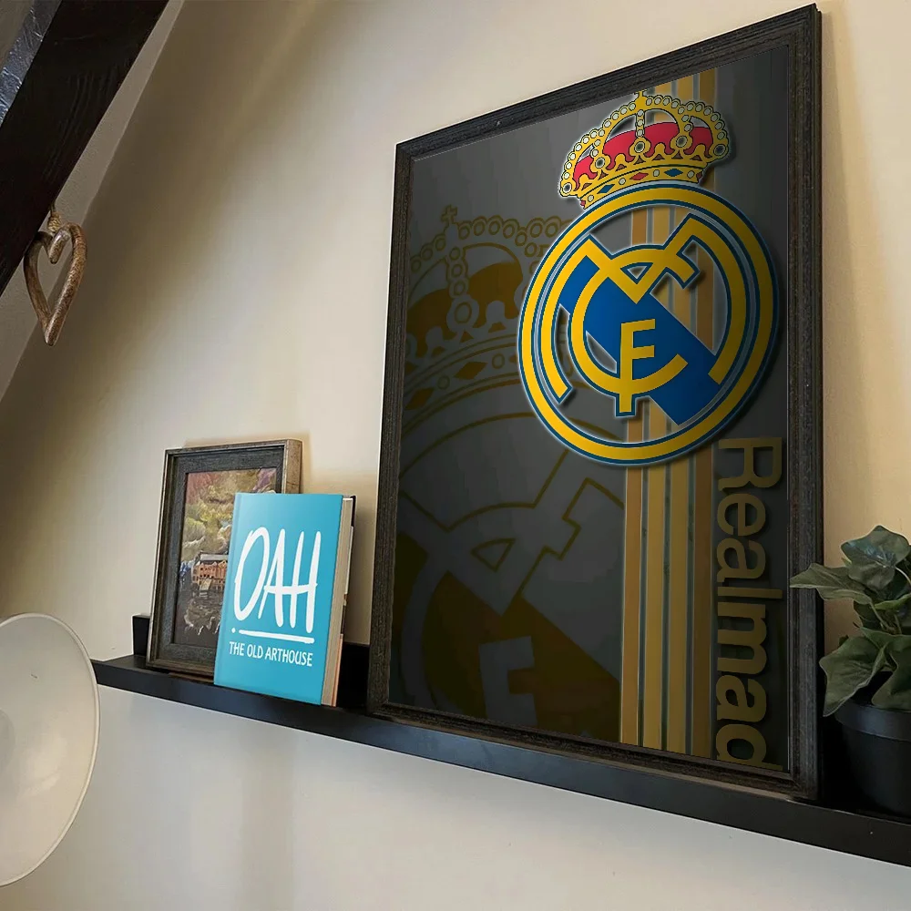 1 قطعة R-Real Madrid C-CF المشارك ذاتية اللصق الفن ورق مقاوم للماء ملصق مقهى بار غرفة جدار ديكور