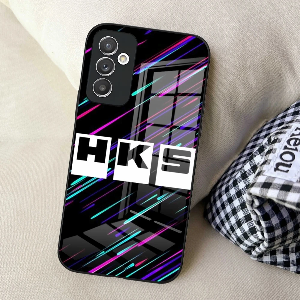 Sports Car HKS JDM Phone Case For Samsung S24 Ultra S25 S23 S22 S20 Fe S21 Plus A16 A54 A34 A24 A53 Glass Cover