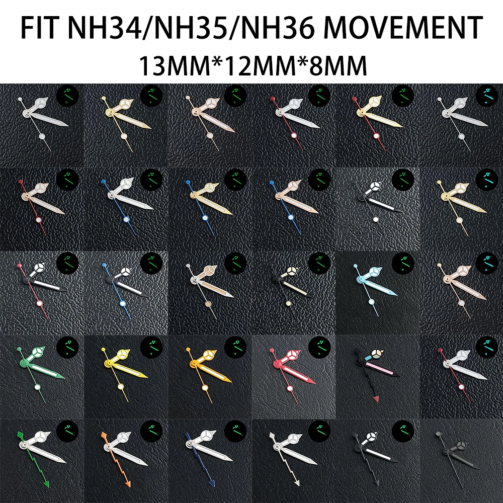 

Новые аксессуары для часов с зеленым ночником, подходящие для механических механизмов NH35/8215/2824.