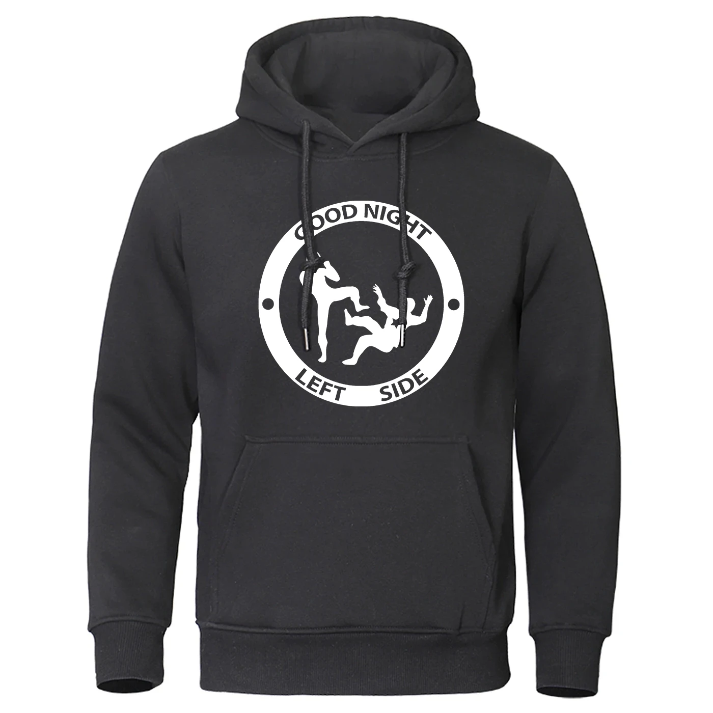 Spring And Autumn Casual Outfit Jacket 2025 Men's Good Night Left Side Logo Print Constant Temperature Pullover Hoodies