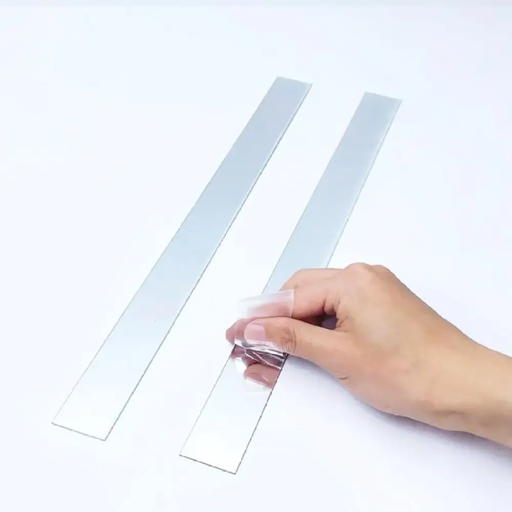Elegant Acrylic Mirror Wall Art Strip Decals Self Adhesive Home Decoration For Bedroom Living Room Background