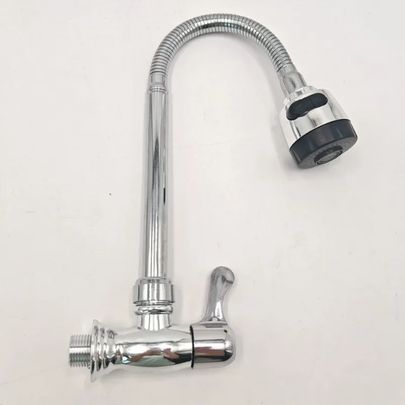 ZEXEF صنبور مفصلي بالوعة المطبخ صنبور حوض خلاط المنزلية الحائط خرطوم الحمام قطب الحديثة ثقب مرن ملحق #3