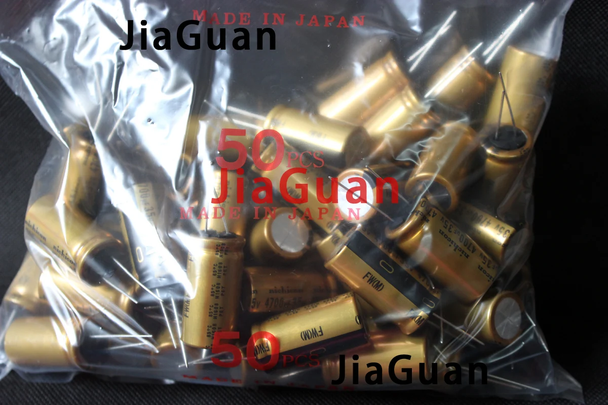 4pcs NEW NICHICON FW 4700UF 35V 18X35MM audio 4700UF35V Electrolytic Capacitor 35V4700uF filter amplifier 35V 4700UF
