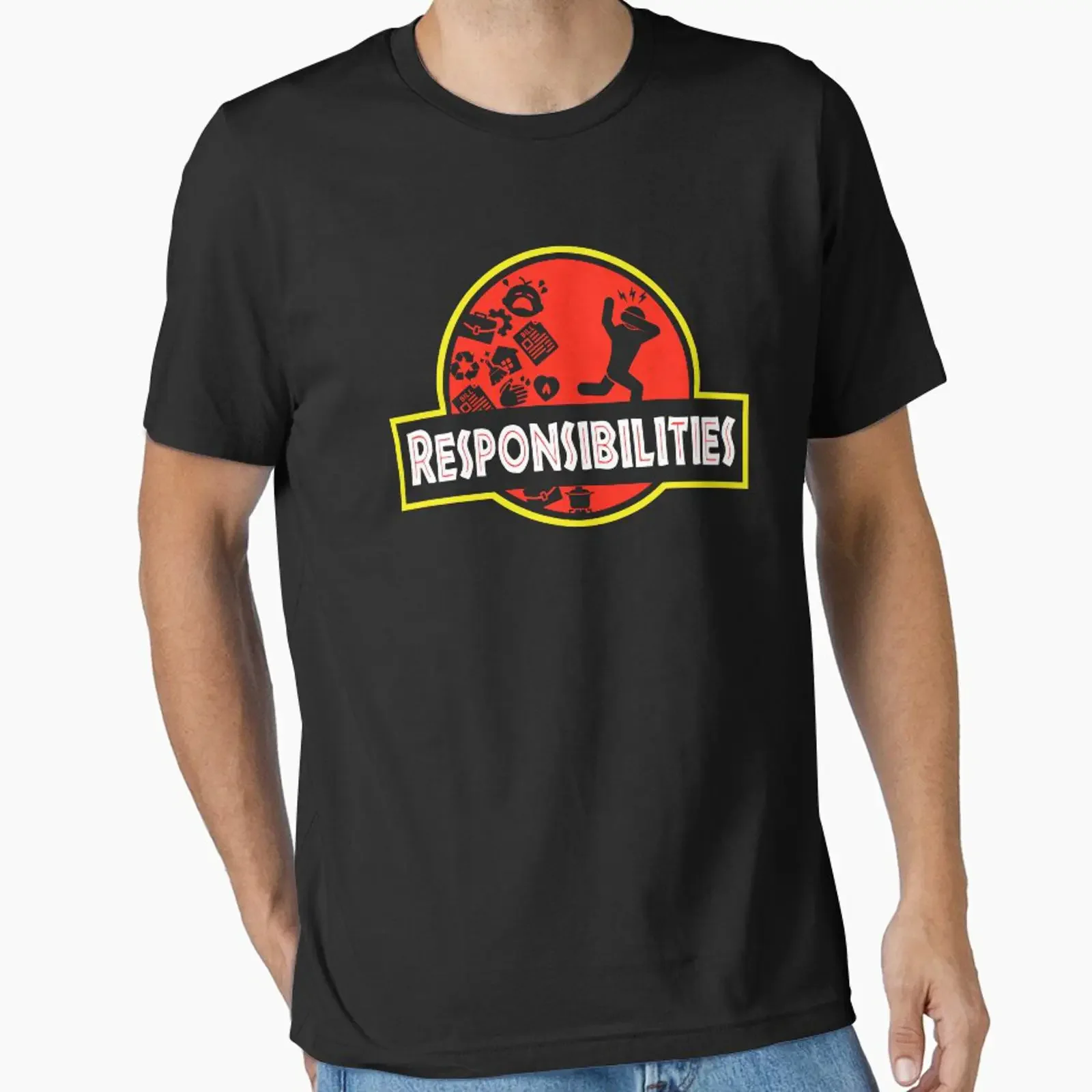 Running Away From Adult Responsibilities Adulting Essential T Shirt vintage Washed Versatile Slightly streetwear Comfortable