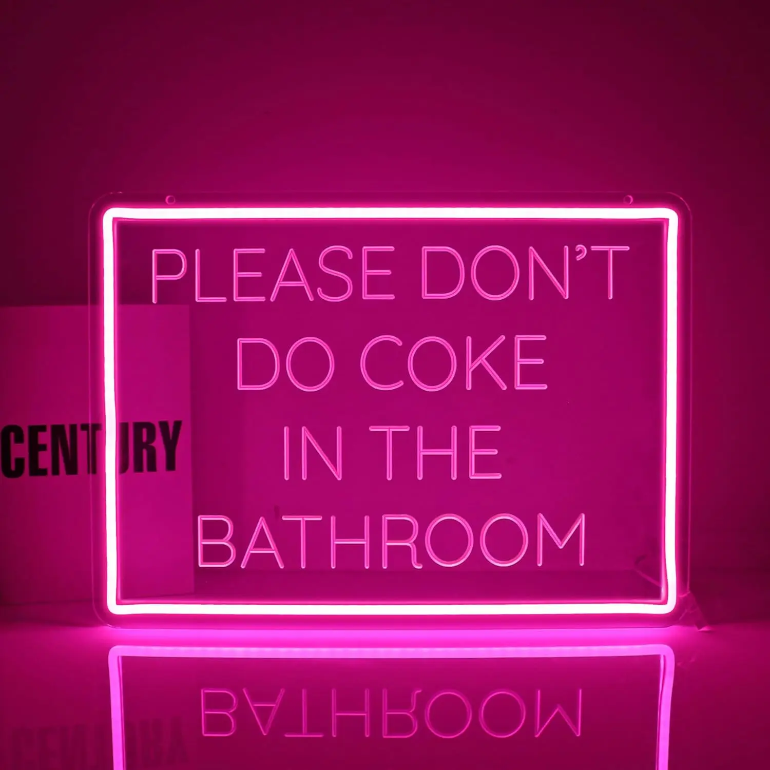 욕실에서 사용하지 마세요 네온 사인 조각 핑크 LED 네온 조명 벽 장식 생일 파티 클럽 선물