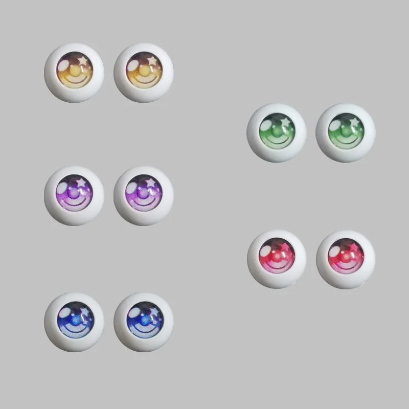 Cartoon Eyes 2 Pair 10mm/12mm/14mm Doll Eyes 30cm Doll Eyeball BJD/SD Doll Eyes Doll Accessories