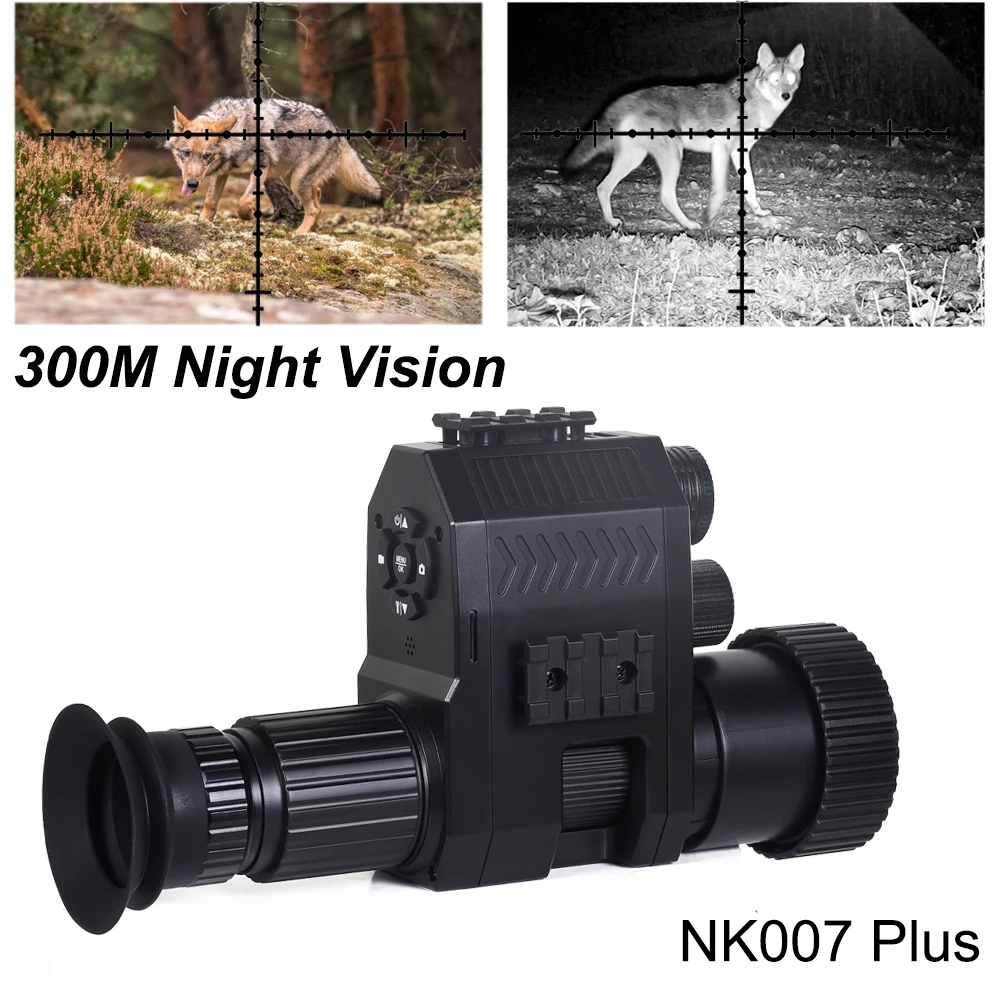 NK007 Plus Night Vision Hunting Camera HD 1080P Video Photo Record Optical Sight Night Vision Scope 850nm Laser Infrared IR