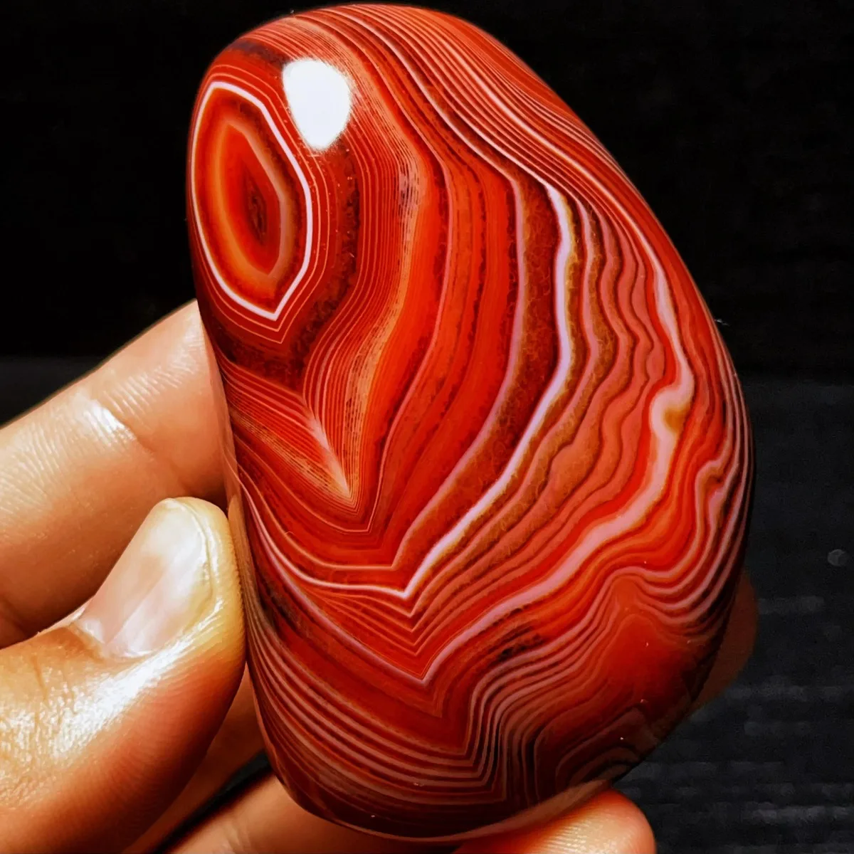 Large Banded Agate Banded Pattern, Mountain Gem, Polished Tumbled, Collector Gift, Natural Stone, Crystal Collection