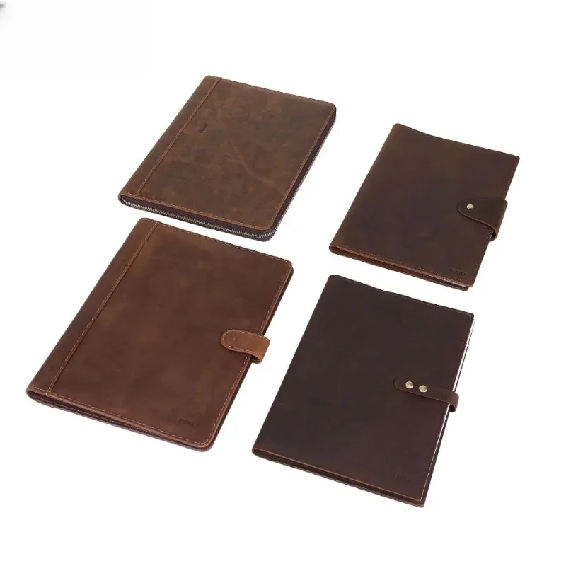 European and American style first layer cowhide work folder