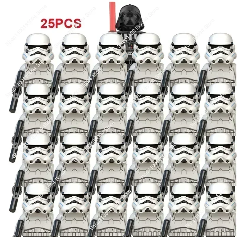 

Hot Toys 25PCS Star Stormtroopers 212th Attack Battalion Troopers Building Blocks Bricks Star Action Figures Wars Toy Kids Gifts