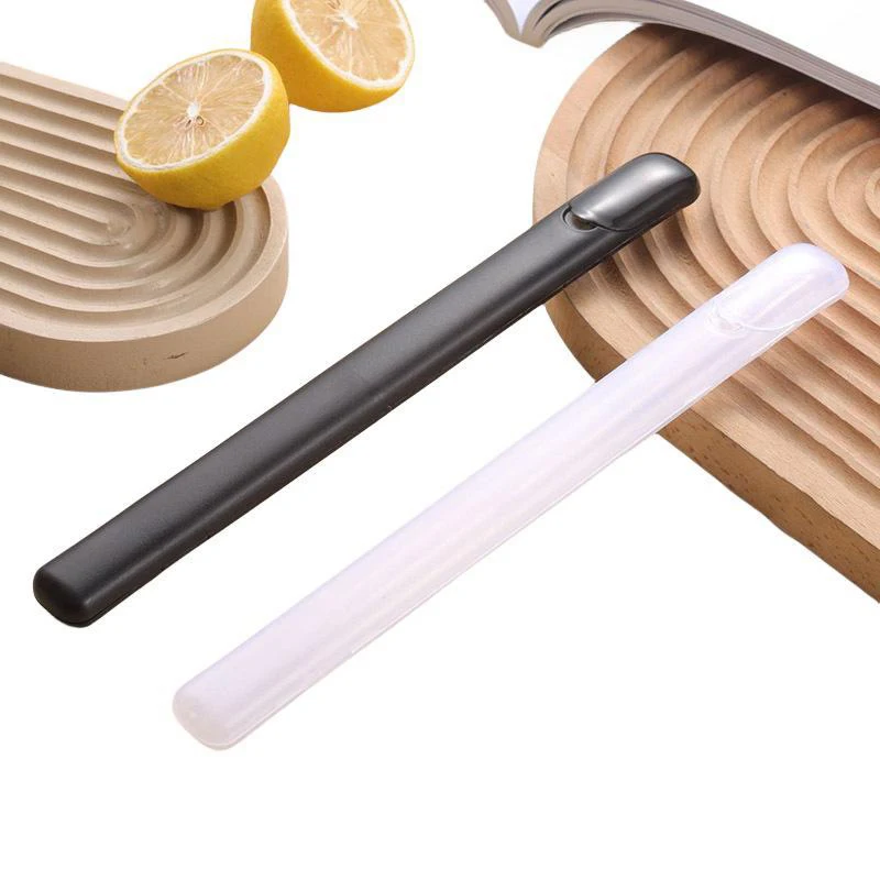 Portable Makeup Brush Storage Box Eyebrow Pencil Tableware Chopsticks Transparent With Cover Organizer Case Beauty Tool
