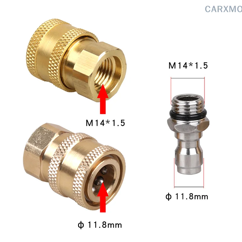 

Car Washer Foam Lance Connector 1/4 Inch Quick Connect Socket And Quick Connect With Female M14 For Pressure Washer Water Gun