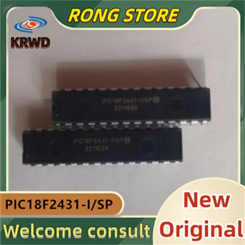 2PCS PIC18F2431-I/SP New original  PIC18F2431-I PIC18F2431 DIP28