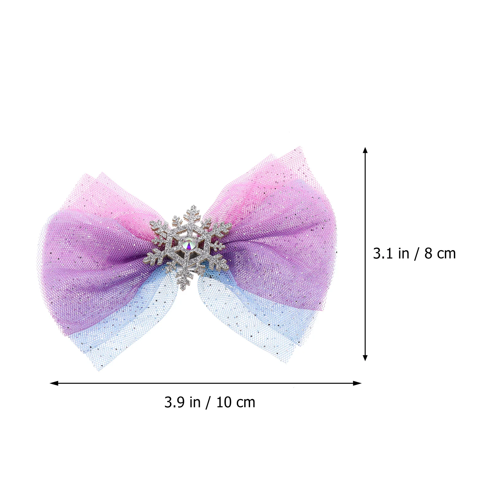 

4pcs Bow Hairpin Christmas Hair Pin Clips Women Christmas Barrettes Snowflake Easy Daily Masquerade Cosplay Gifts