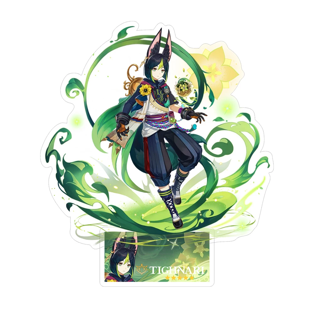 Odette Nicole Columbina Arlecchino Anime Genshin Impact Acryl-Modell Furina Mavuika Sammlerstück Desktop-Dekoration Schlüsselanhänger Geschenk