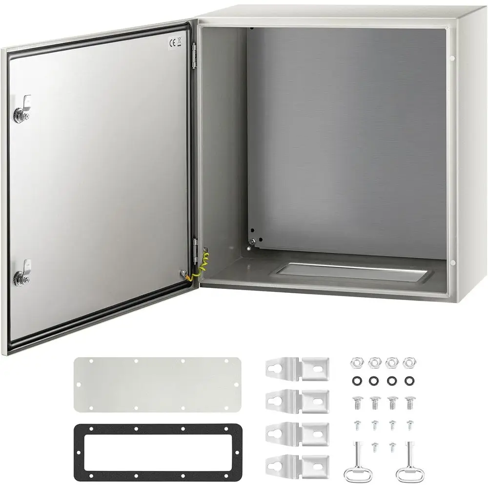 

NEMA Steel Enclosure, 24 x 24 x 12'' NEMA 4X Steel Electrical ox, IP66 Waterproo& Dustproo, Outdoor/Indoor Electrical Junction o